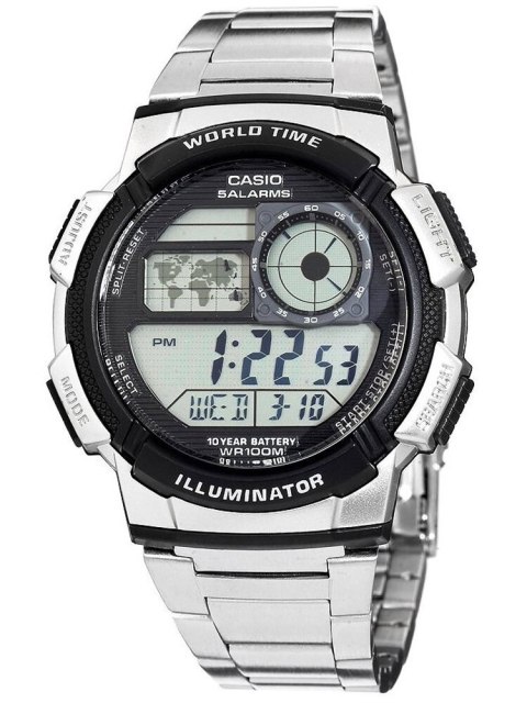 ZEGAREK MĘSKI CASIO AE-1000WD 1A (ZD073H) - WORLD TIME + BOX ZEGAREK MĘSKI CASIO AE-1000WD 1A (ZD073H) - WORLD TIME + BOX