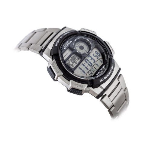 ZEGAREK MĘSKI CASIO AE-1000WD 1A (ZD073H) - WORLD TIME + BOX ZEGAREK MĘSKI CASIO AE-1000WD 1A (ZD073H) - WORLD TIME + BOX