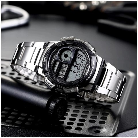 ZEGAREK MĘSKI CASIO AE-1000WD 1A (ZD073H) - WORLD TIME + BOX ZEGAREK MĘSKI CASIO AE-1000WD 1A (ZD073H) - WORLD TIME + BOX