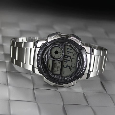 ZEGAREK MĘSKI CASIO AE-1000WD 1A (ZD073H) - WORLD TIME + BOX ZEGAREK MĘSKI CASIO AE-1000WD 1A (ZD073H) - WORLD TIME + BOX
