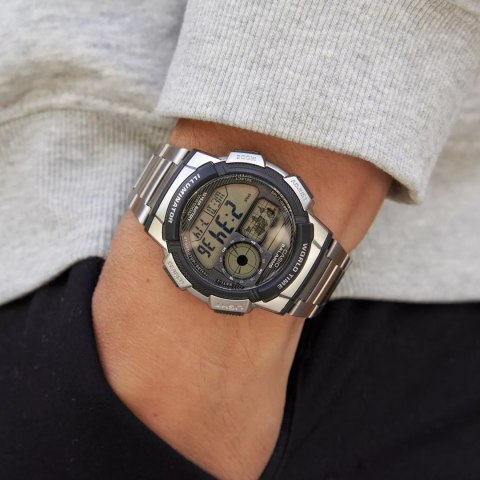 ZEGAREK MĘSKI CASIO AE-1000WD 1A (ZD073H) - WORLD TIME + BOX ZEGAREK MĘSKI CASIO AE-1000WD 1A (ZD073H) - WORLD TIME + BOX