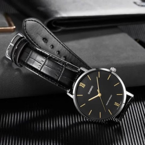 ZEGAREK MĘSKI CASIO MTP-VT01L-1B + BOX (ZD165G) ZEGAREK MĘSKI CASIO MTP-VT01L-1B + BOX (ZD165G)
