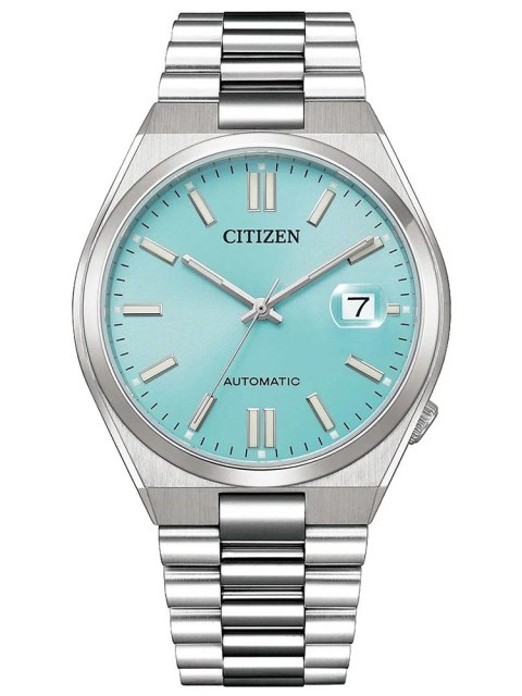 ZEGAREK MĘSKI CITIZEN TSUYOSA TURqUOISE BLUE NJ0151-88M - AUTOMAT SZAFIR