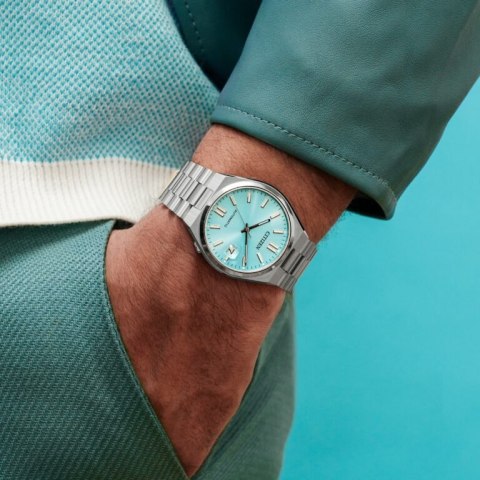 ZEGAREK MĘSKI CITIZEN TSUYOSA TURqUOISE BLUE NJ0151-88M - AUTOMAT SZAFIR ZEGAREK MĘSKI CITIZEN TSUYOSA TURqUOISE BLUE NJ0151-88M - AUTOMAT SZAFIR