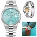 ZEGAREK MĘSKI CITIZEN TSUYOSA TURqUOISE BLUE NJ0151-88M - AUTOMAT SZAFIR