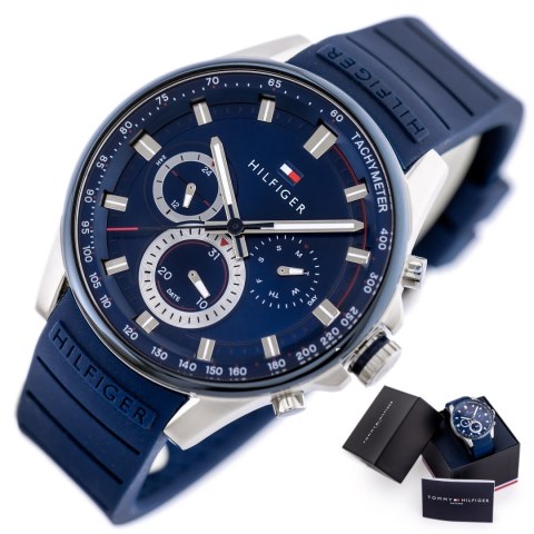 ZEGAREK MĘSKI TOMMY HILFIGER MAX 1791970 (ZF103A) + BOX ZEGAREK MĘSKI TOMMY HILFIGER MAX 1791970 (ZF103A) + BOX