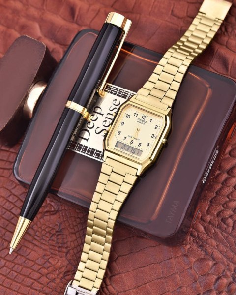 ZEGAREK UNISEX CASIO AQ-230GA-9BMQ VINTAGE MAxI + BOX ZEGAREK UNISEX CASIO AQ-230GA-9BMQ VINTAGE MAxI + BOX