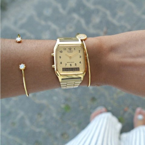 ZEGAREK UNISEX CASIO AQ-230GA-9BMQ VINTAGE MAxI + BOX ZEGAREK UNISEX CASIO AQ-230GA-9BMQ VINTAGE MAxI + BOX