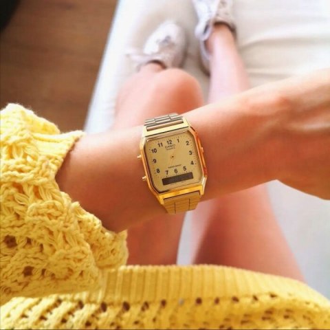 ZEGAREK UNISEX CASIO AQ-230GA-9BMQ VINTAGE MAxI + BOX ZEGAREK UNISEX CASIO AQ-230GA-9BMQ VINTAGE MAxI + BOX