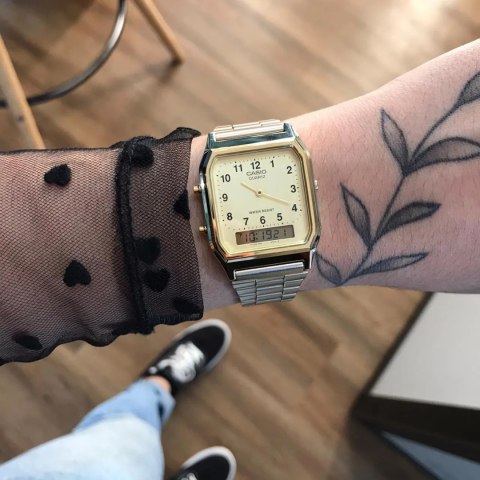 ZEGAREK UNISEX CASIO AQ-230GA-9BMQ VINTAGE MAxI + BOX ZEGAREK UNISEX CASIO AQ-230GA-9BMQ VINTAGE MAxI + BOX
