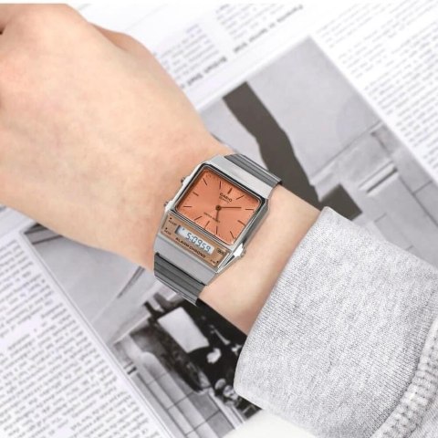 ZEGAREK UNISEX CASIO VINTAGE DUAL TIME AQ-800ECGG-4ADF + BOX ZEGAREK UNISEX CASIO VINTAGE DUAL TIME AQ-800ECGG-4ADF + BOX