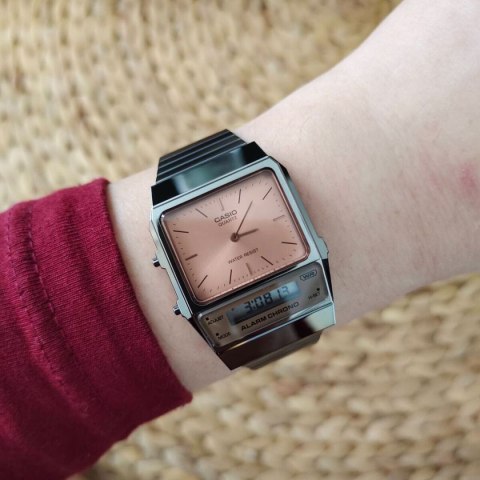 ZEGAREK UNISEX CASIO VINTAGE DUAL TIME AQ-800ECGG-4ADF + BOX ZEGAREK UNISEX CASIO VINTAGE DUAL TIME AQ-800ECGG-4ADF + BOX