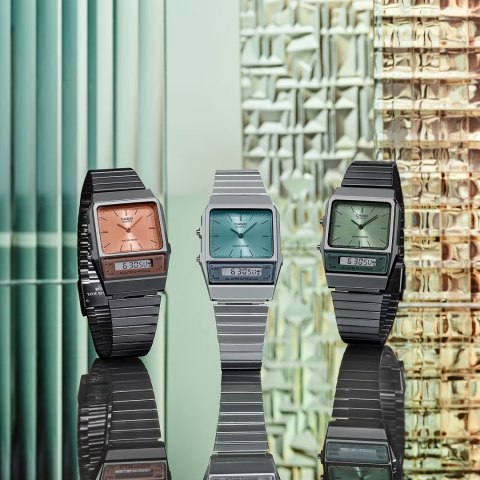 ZEGAREK UNISEX CASIO VINTAGE DUAL TIME AQ-800ECGG-4ADF + BOX ZEGAREK UNISEX CASIO VINTAGE DUAL TIME AQ-800ECGG-4ADF + BOX