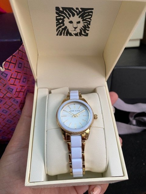 ZEGAREK DAMSKI ANNE KLEIN GOLD-TONE AK-3212WTGB + BOX ZEGAREK DAMSKI ANNE KLEIN GOLD-TONE AK-3212WTGB + BOX