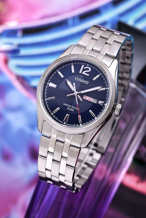 ZEGAREK MĘSKI CASIO MTP-1335D 2AV (ZD026E) + BOX ZEGAREK MĘSKI CASIO MTP-1335D 2AV (ZD026E) + BOX