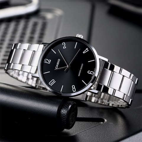 ZEGAREK MĘSKI CASIO MTP-VT01D-1B2 (ZD165I) + BOX ZEGAREK MĘSKI CASIO MTP-VT01D-1B2 (ZD165I) + BOX