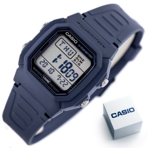 ZEGAREK MĘSKI CASIO W-800H-2A (ZD100C) - KLASYKA + BOX ZEGAREK MĘSKI CASIO W-800H-2A (ZD100C) - KLASYKA + BOX