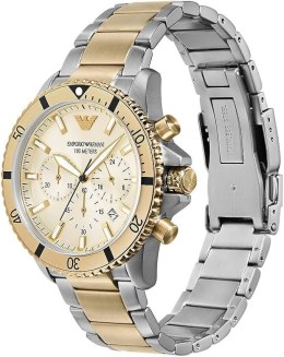 ZEGAREK MĘSKI EMPORIO ARMANI AR11606 TWO-TONE CHRONOGRAPH + BOX