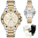 ZEGAREK MĘSKI EMPORIO ARMANI AR11606 TWO-TONE CHRONOGRAPH + BOX