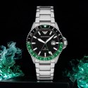 ZEGAREK MĘSKI EMPORIO ARMANI AR11589 - DIVER GMT (ZI112A)
