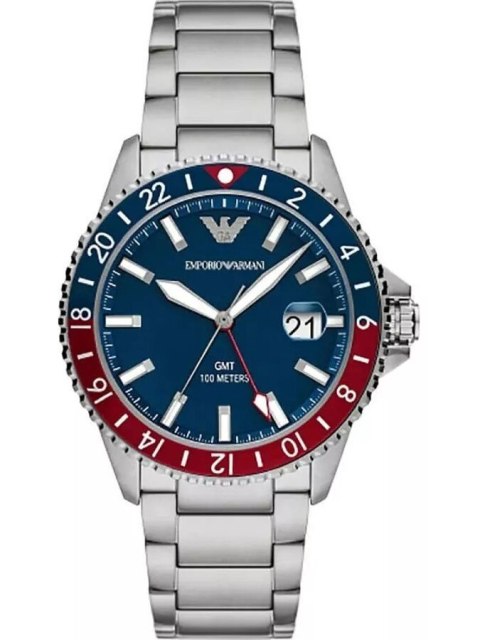 ZEGAREK MĘSKI EMPORIO ARMANI AR11590 - DIVER GMT (ZI112B)