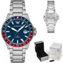 ZEGAREK MĘSKI EMPORIO ARMANI AR11590 - DIVER GMT (ZI112B)