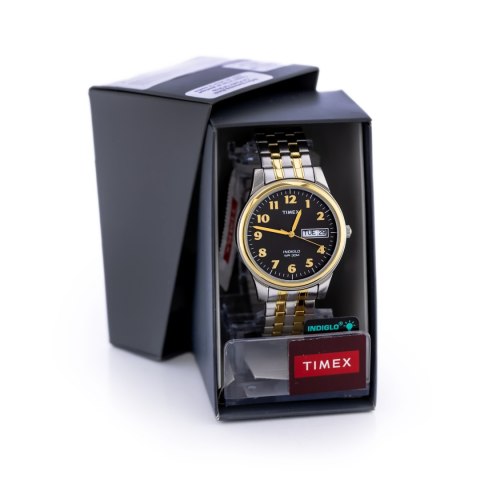 ZEGAREK MĘSKI TIMEX CHARLES TWO-TONE T26481 INDIGLO + BOX ZEGAREK MĘSKI TIMEX CHARLES TWO-TONE T26481 INDIGLO + BOX