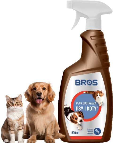 BROS - płyn odstrasza psy i koty 500ml BROS - płyn odstrasza psy i koty 500ml