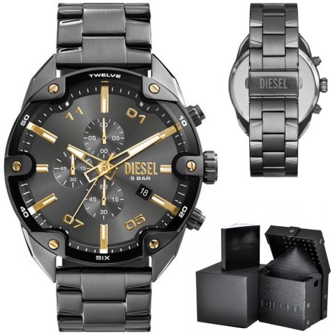 ZEGAREK MĘSKI DIESEL SPIKED CHRONOGRAPH DZ4669 + BOX ZEGAREK MĘSKI DIESEL SPIKED CHRONOGRAPH DZ4669 + BOX