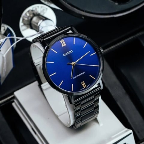 ZEGAREK MĘSKI CASIO MTP-VT01B-2B + BOX ZEGAREK MĘSKI CASIO MTP-VT01B-2B + BOX