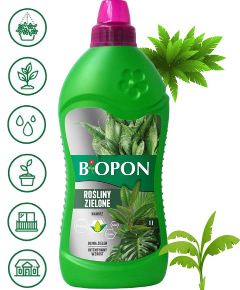 BOPON - Nawóz do roślin zielonych płyn 1L BOPON - Nawóz do roślin zielonych płyn 1L