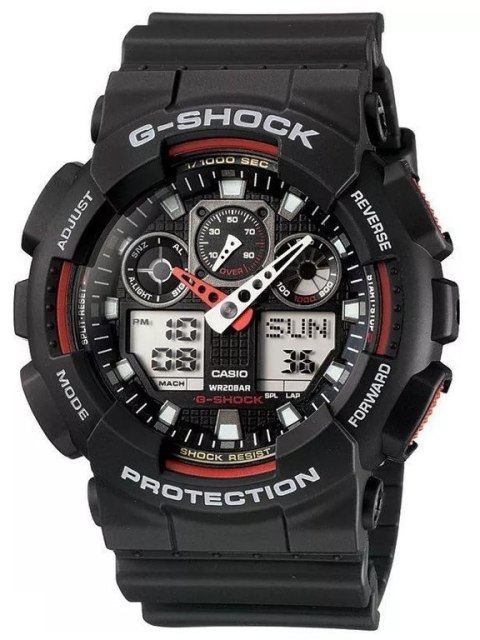 ZEGAREK MĘSKI CASIO G-SHOCK GA-100-1A4ER (zd135c) ZEGAREK MĘSKI CASIO G-SHOCK GA-100-1A4ER (zd135c)