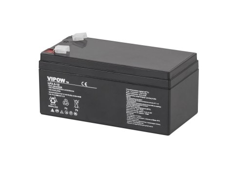 AKUMULATOR ŻELOWY VIPOW 12V 3.3AH AKUMULATOR ŻELOWY VIPOW 12V 3.3AH