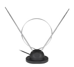 ANTENA  POKOJOWA TV Z KABLEM KONCENTRYCZNYM Z  PODSTAWKĄ
