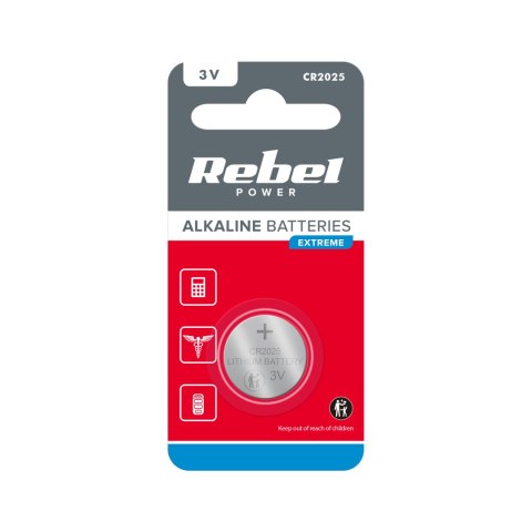 BATERIA REBEL EXTREME CR2025 1SZT/BLIST.