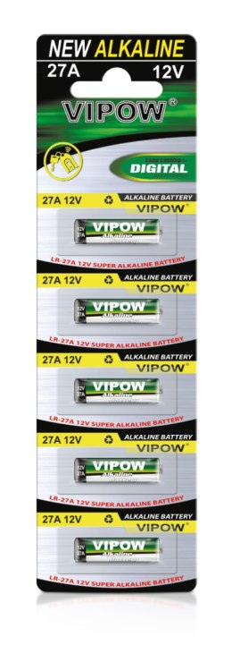 BATERIE ALKALICZNE VIPOW LR27A 5SZT/BL.