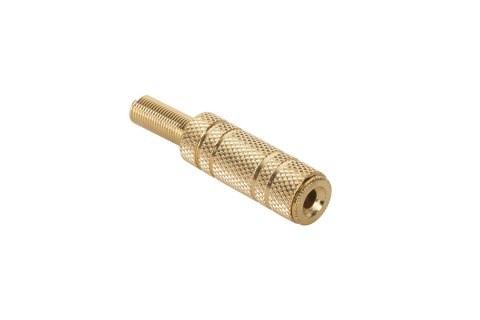 GNIAZDO JACK 3.5MM ST. KABEL GOLD