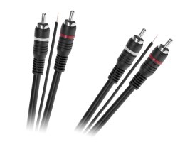 KABEL 2 x RCA - 2 x RCA Z ŻYŁĄ STERUJĄCĄ