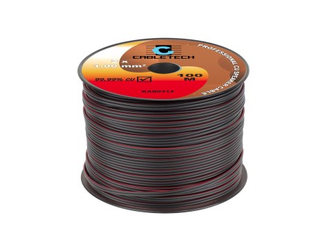 KABEL GŁOŚNIKOWY 1,0MM CZARNY KABEL GŁOŚNIKOWY 1,0MM CZARNY
