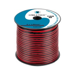 KABEL GŁOŚNIKOWY CCA 1.5MM CZARNO-CZERWONY