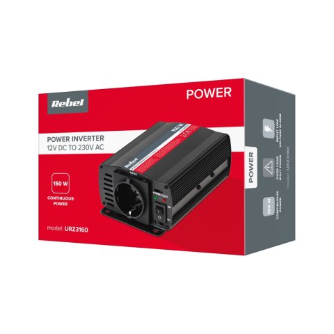 PRZETWORNICA REBEL 12V/230V 150W (GN. TY PU F :NIEMIECKIE) PRZETWORNICA REBEL 12V/230V 150W (GN. TY PU F :NIEMIECKIE)