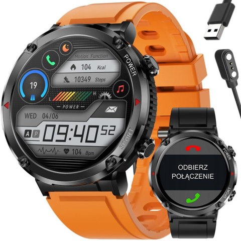 SMARTWATCH MĘSKI GRAVITY GT21-2 - BLUETOOTH CALL, DODATKOWY PASEK (sg025b) SMARTWATCH MĘSKI GRAVITY GT21-2 - BLUETOOTH CALL, DODATKOWY PASEK (sg025b)