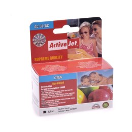 TUSZ ACTIVEJET DO DRUKARKI CANON (CI-3E/6C) CYJAN