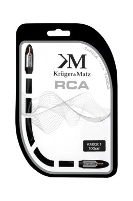 KABEL 1RCA-1RCA 1.0M KRUGER&MATZ