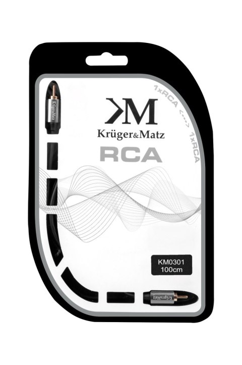 KABEL 1RCA-1RCA 1.0M KRUGER&MATZ KABEL 1RCA-1RCA 1.0M KRUGER&MATZ