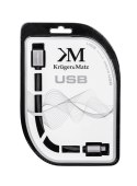 KABEL USB - MICRO USB GNIAZDO-WTYK 0,2 M KRUGER&MATZ
