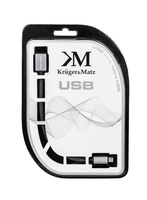 KABEL USB - MICRO USB GNIAZDO-WTYK 0,2 M KRUGER&MATZ KABEL USB - MICRO USB GNIAZDO-WTYK 0,2 M KRUGER&MATZ