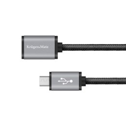 KABEL USB - MICRO USB GNIAZDO-WTYK 1.0M KRUGER&MATZ