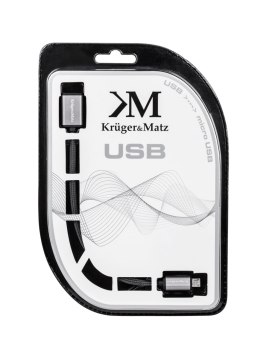 KABEL USB - MICRO USB GNIAZDO-WTYK 1.0M KRUGER&MATZ