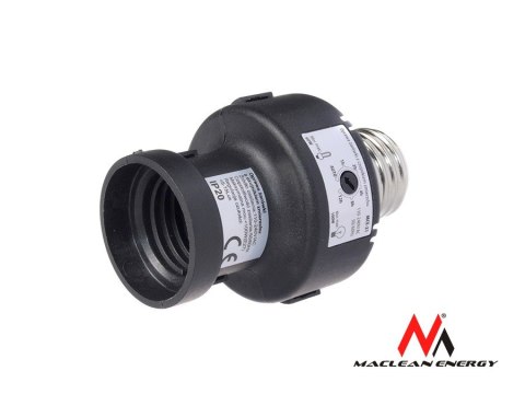 O PRAWA ŻARÓWKI E27 MACLEAN, 100W, Z CZUJNIKIEM ZMIERZCHU, TIMER, MCE21B O PRAWA ŻARÓWKI E27 MACLEAN, 100W, Z CZUJNIKIEM ZMIERZCHU, TIMER, MCE21B